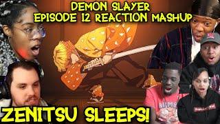 THUNDERCLAP AND FLASH!! Demon Slayer Episode 12 Reaction mashup | 鬼滅の刃 | Kimetsu no Yaiba