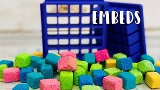 How to Make Multi-colored Embeds for Bath Bombs - Embed Maker