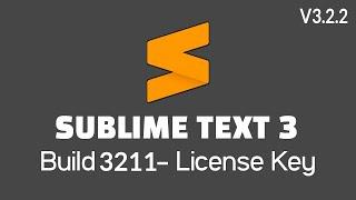 Sublime Text 3 Build 3211 License Key 2020| Sublime Activation (100% Working)