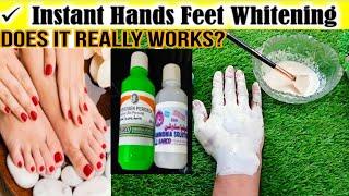 Hydrogen peroxide and Ammonia solution for skin whitening || hands , feet and full body bleach use