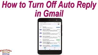 How to Turn Off Auto Reply in Gmail