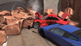 Rockslide Crashes 4 | BeamNG.drive