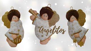 ANGELITOS NAVIDEÑOS! manualidades con Reciclaje.