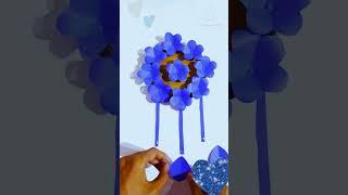 how to do Beautiful PaperFlower Wall Hanging Craft #shorts #howto #viral #art #craft #papercraft #yt