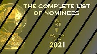BALLON DOR 2021 - ALL OF NOMINEES