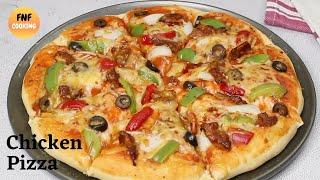 চিকেন পিৎজা-গ্যাসের চুলায় যে কেউ তৈরি করতে পারবে | Pizza Without Oven | Chicken Pizza | Pizza Recipe