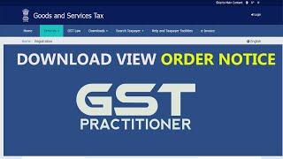 How to View or Download GST Query | Order Notice 2021