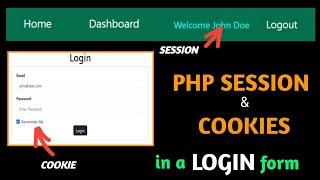 Create a Secure Login Form with PHP Session and Cookies | Remember Me