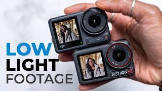 DJI Osmo Action 5 Pro vs Osmo Action 4 - Low Light Footage