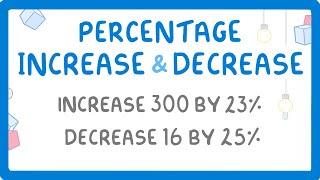 GCSE Maths - Percentage Increase and Decrease (Multiplier Method)  #93