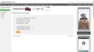 W3Schools Certification | CSS Quiz | Quiz on the language of Web Design