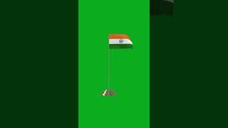 Indian flag green screen video