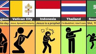 Comparison: What If Jesus was alive (Reaction From Different Countries)