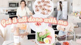 GET IT ALL DONE WITH ME // CLEANING, SHOPPING AND MEAL PREP 2021