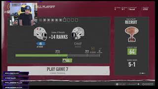 NCAA Football 25! Road to the College Football Playoff! (10 hour trial)