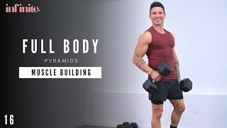 45 Min FULL BODY PYRAMID WORKOUT with WEIGHTS | Strength & Muscle Building