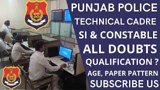 PUNJAB POLICE TSS CADRE SUB INSPECTOR & CONSTABLE RECRUITMENT 2021 | QUALIFICATION, AGE,EXAM PATTERN