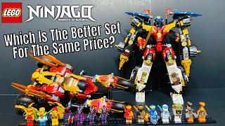 LEGO Ninjago Kai's Golden Dragon Raider 71773 and Ninja Ultra Combo Mech 71765 Comparison Review