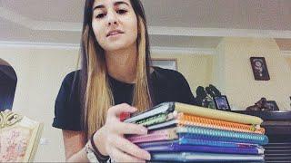 АСМР мои школьные дневники. Вспоминаем юные годы / ASMR school diaries