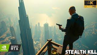 Hitman 3 - Dubai - Top of Burj Khalifa - Cinematic Run [4K 60FPS]