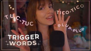 ASMR TRIGGER WORDS + hand movements ️ Rode NT1