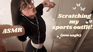 ASMR️ Scratching on Sport Clothing and chatting!!! Fabric + Skin Scratching + Hand Sounds...