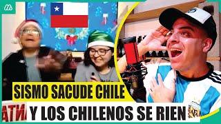 VIOLENTO SISMO SACUDE CHILE Y LOS CHILENOS SE LO TOMAN CON RISA !!!