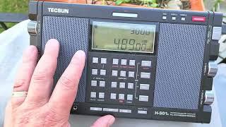 Mediumwave Marine Navtex radio of choice of tonight Tecsun H-501X portable receiver