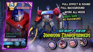 Script Skin Johnson Transformers Optimus Prime | Full Effect & Voice - No password