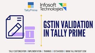 GSTIN Validation in Tally Prime