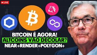 BITCOIN HOJE : NEAR + CHAINLINK+ RNDR + ALTCOINS!