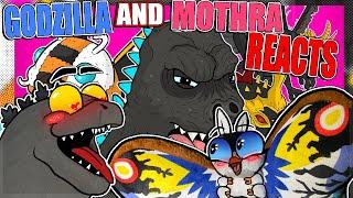 Godzilla Reacts|  GODZILLA VS MOTHRA THE MUSICAL - Animated Song