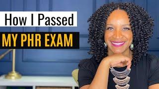 How I Passed The PHR Exam | My PHR Exam Study Method | Professional In Human Resources