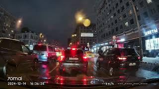 Driving in Moscow city: Марфино - Перово - Текстильщики 14/12/2024 (timelapse 4x)