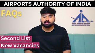 Airports Authority of India Recruitment 2024 | QnA | FAQs | Junior Executive ATC, common cadre