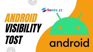 How to set Visibility & Tost Android studio for java for beginner Toast.visibility. Android apps