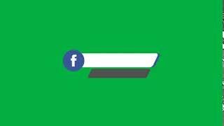 FaceBook Lower Third [CALT012] Green Screen Animation| Creators Archive