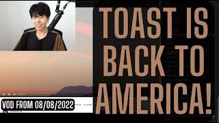 Disguised Toast is back to America! Conversation with twitch chat. VOD from 08/08/2022