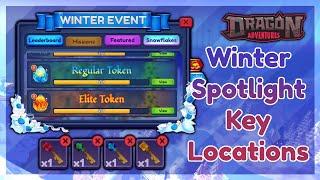 Winter Spotlight Event — Key Locations  ROBLOX Dragon Adventures || DA Guide