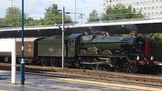 7029 “Clun Castle” takes ‘The Ffestiniog Express’ out of Crewe 08.06.2024