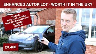 Tesla Enhanced Autopilot - Worth Upgrading? [Testing Auto Lane Change, Summon, Auto Park - UK]