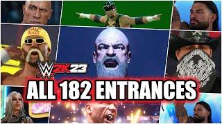 WWE 2K23 All 182 Characters Entrances - Full Roster