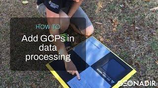 Adding GCPs for drone mapping data processing