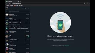 WhatsAppWeb Dark Theme | WhatsApp Web