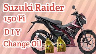 DIY Change Oil Suzuki Raider 150 FI | Paano mag change oil ng suzuki raider 150 fi