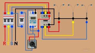 automatic ON OFF street light in digital timer wiring diagram