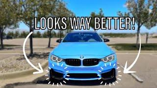 Installing Carbon Fiber Front Splitters On My BMW M4!