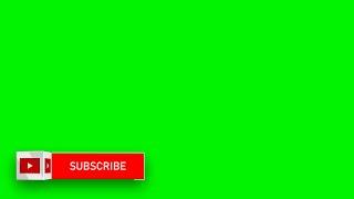 3D YouTube Non Copyright SUBSCRIBE Button Green Screen Chroma