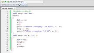 C Programming Tutorial - 48: Functions (Part-4) Call By Value Method