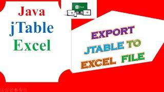 Java Excel Ep.02 -  Export JTable to Excel Programmatically